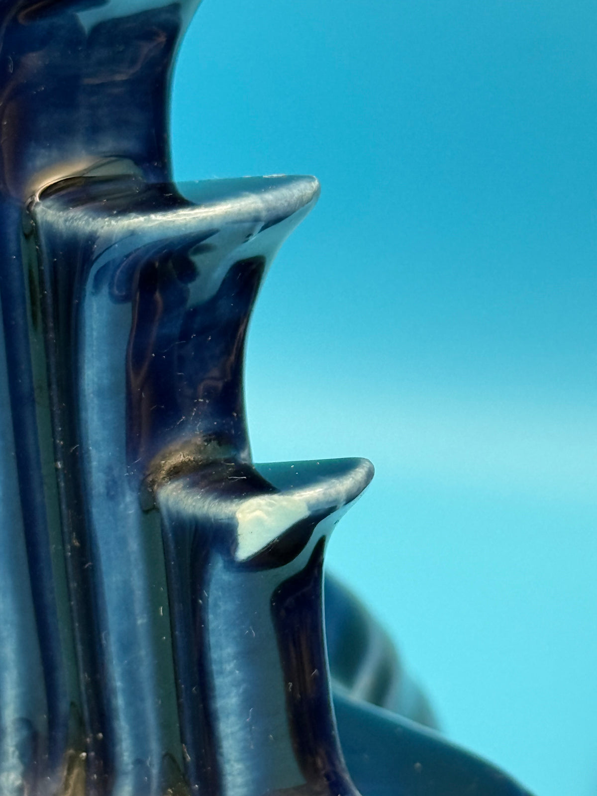 Vintage fiesta cobalt blue tripod candle holders (set of 2)