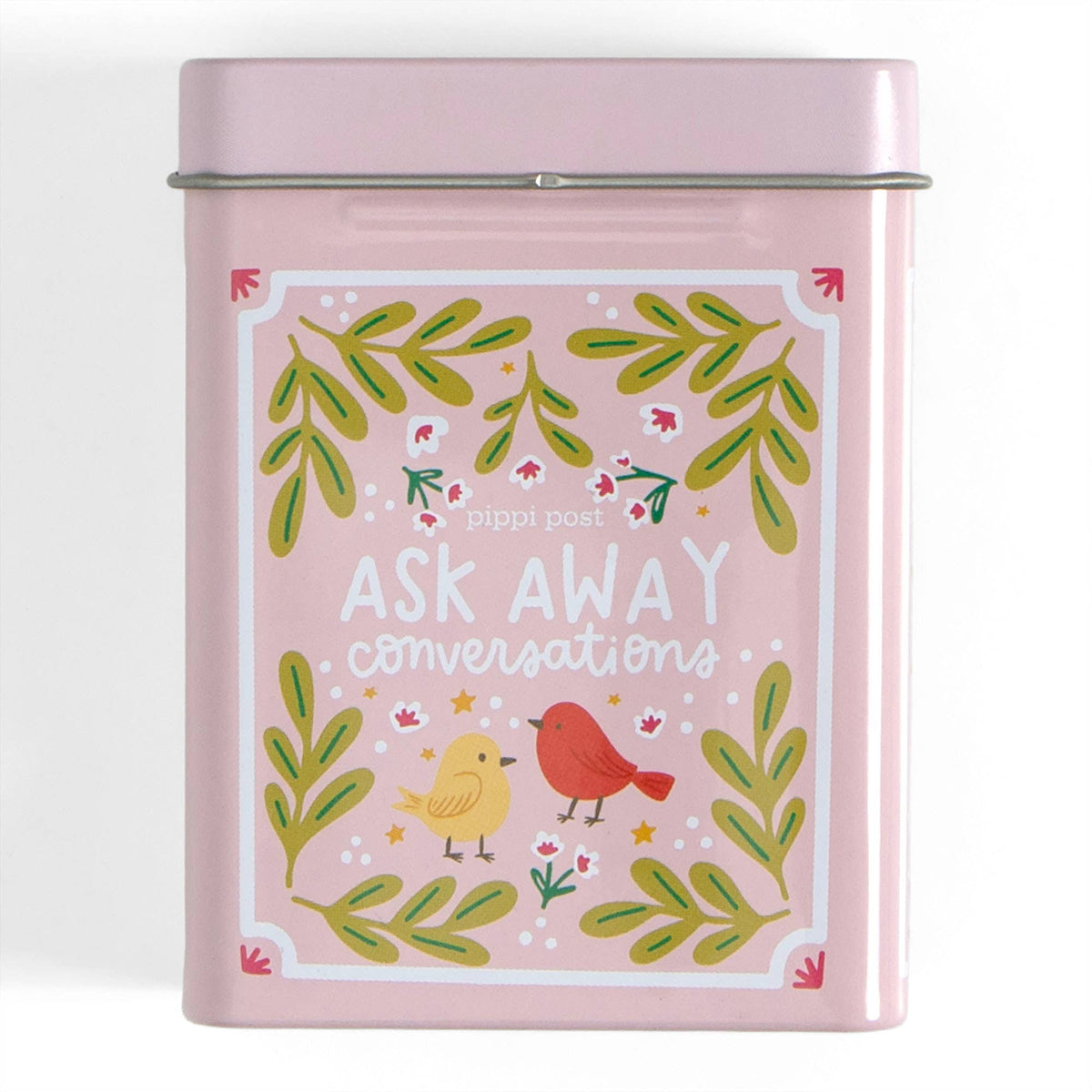 Ask Away Conversation Cards - Deck of Cards + Storage Tin