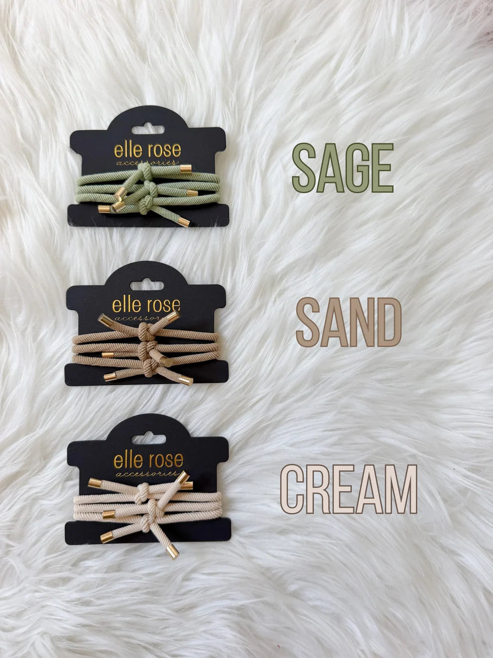 Elle Rose hair ties